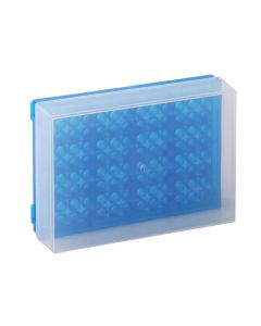 BioPlas 96-Well Preparation Rack, With Cover Fluorescent Blue 5/Pk