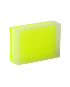 BioPlas 96-Well Preparation Rack, With Cover Fluorescent Yellow 5/Pk