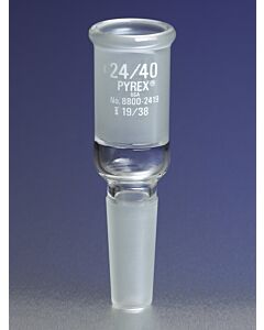 Corning PYREX Reducing Glass Joint Adapters, Outer standard taper