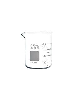 Corning PYREX Low Form Griffin Beakers, Capacity: 250mL, Capacity: