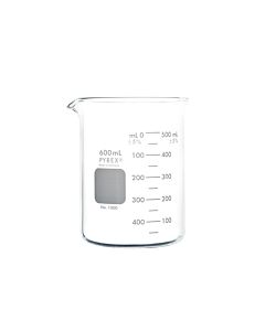 Corning PYREX Low Form Griffin Beakers 600mL; 02540M; 1000-600