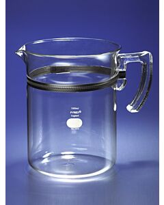Corning Beaker, Reusable, Corning, PYREX, 3000mL w/molded glass handle; 02543; 1010