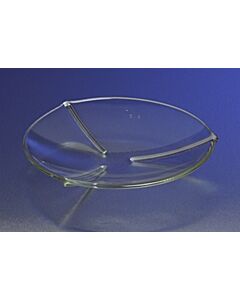 Corning PYREX Ribbed Watch Glass/Beaker Cover, Diameter: 10 cm, 3.93