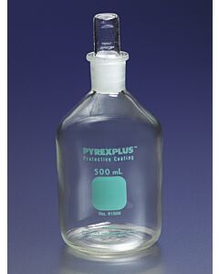 Corning PYREXPLUS Reagent Bottles with Hollow standard taper Stoppers,