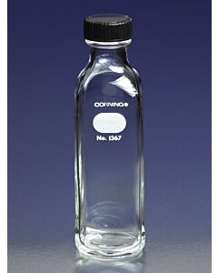 Corning PYREX Milk Dilution Bottles with Screw Cap, Mouth: Narrow,