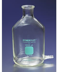 Corning PYREXPlus Aspirator Bottle with Tubulation, Capacity: 33.81; 02972K; 61220-1L