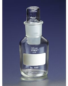 Corning PYREX Water Sampling/Reagent Bottle, Capacity: 125 mL, 4.22; 03374; 1580-125