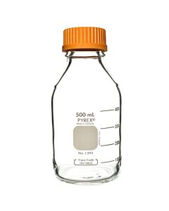 Corning PYREX Reusable Media Storage Bottles, Capacity: 17 oz., 500; 064141C; 1395-500
