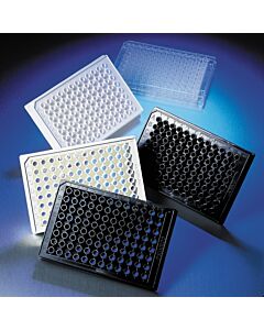 Corning 96-Well Solid Black or White Polystyrene Microplates, Non-sterile,