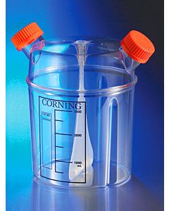 Corning 1L and 3L Disposable Plastic Spinner Flasks, Closure Type:; 07200674; 3581