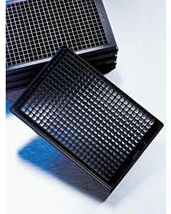 Corning 384-Well, Fibronectin-Treated, Flat-Bottom, Low Flange Microplate,
