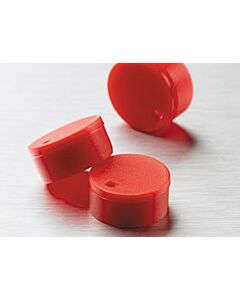 Corning Color-Coded Cap Inserts, Closure Color: Red, Polypropylene,