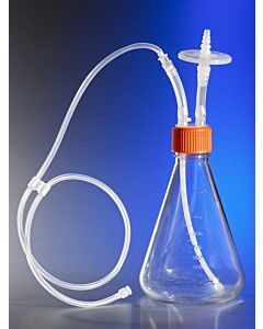 Corning Polycarbonate Erlenmeyer Flask with Dip Tube, Male Luer Lock,