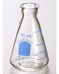 Corning PYREX VISTA Narrow Mouth Erlenmeyer Flask with Heavy Duty; 07250088; 70980-50