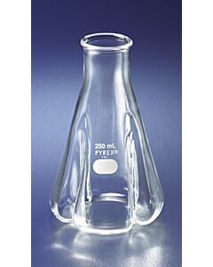 Corning PYREX Trypsinizing Flasks with Baffles, Capacity: 1500 mL; 0955247; 4460-2L