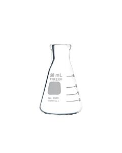 Corning PYREX Narrow Mouth Heavy-Duty Glass Erlenmeyer Flask; 10040C; 4980-50