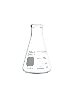 Corning PYREX Narrow Mouth Heavy-Duty Glass Erlenmeyer Flask; 10040F; 4980-250