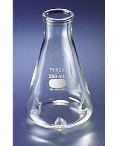 Corning PYREX Narrow Mouth Erlenmeyer Culture Flask with Baffles,
