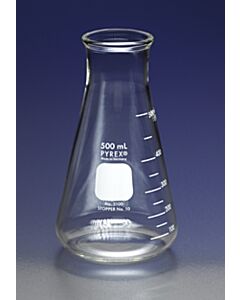 Corning PYREX Wide Mouth Heavy-Duty Erlenmeyer Flasks, Capacity: