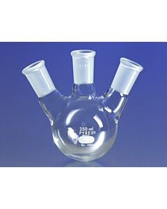 Corning Flasks, Distilling, Corning, PYREX, Angle Vertical necks; 101655BB; 4965-250