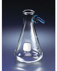 Corning Flasks, Filtering, with Plastic Tubulation, Corning, PYREX,