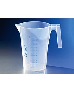 Corning Reusable Plastic Beakers with Handle and Spout, Capacity: