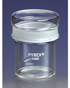Corning PYREX Regular-Form Glass Weighing Bottles, Capacity: 16 mL; 10462882; 1686-2550
