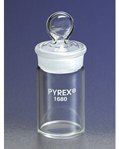 Corning PYREX Tall-Form Glass Weighing Bottles, Capacity: 16 mL; 10462888; 1680-2550