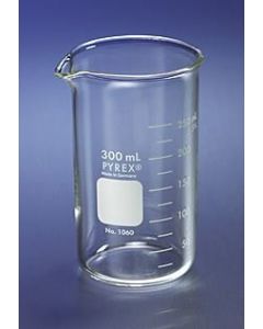 Pyrex 100 ml Tall Form Berzelius Beakers, With Spout, Graduated