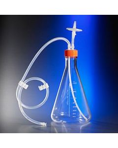 Corning 2L Polycarbonate Erlenmeyer Flask with 1/4 Dip Tube 02