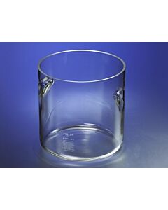Corning Jar, Cylindrical, Corning, PYREX, Handles, Glass, Mold-blown,