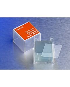 Corning Square and Rectangular Cover Glasses, Length: 18 mm, Thickness:; 12553450; 2845-18