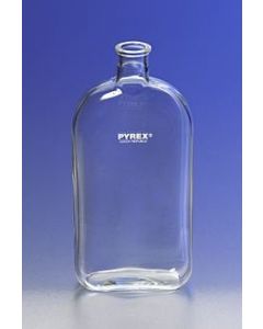 Corning Pyrex 1l Roux Culture Bottles With Offset Tooled Neck