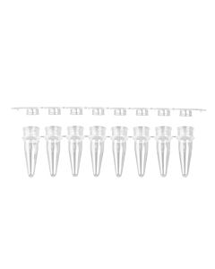 Corning Axygen 8-Strip PCR Tubes, 0.2 mL, Clear, Cap Type: Flat; 14222252; PCR-0208-FCP-C