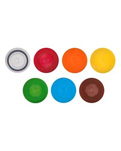 Corning Axygen Screw Caps with O-rings, Red, Non-sterile, Format: