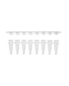 Corning Axygen 8-Strip PCR Tubes, 0.2 mL, Clear, Cap Type: Domed; 14223220; PCR-0208-CP-C-100
