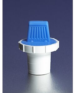 Corning PYREX Standard Taper Polyethylene Stoppers, Blue, White; 1452948; 7624-8