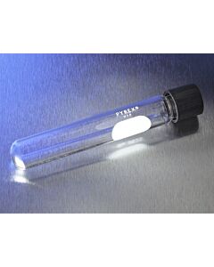 Corning PYREX Reusable Glass Tubes with Rubber-Lined Phenolic Caps; 149321B; 9825-16