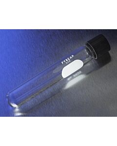 Corning PYREX Screw Cap Culture Tubes with PTFE Lined Phenolic Caps; 14932H; 9826-16