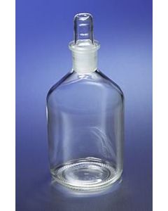 Corning Pyrex 125ml Narrow Mouth Reagent Storage Bottles With Standard Taper Stopper