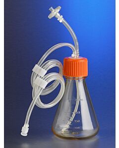 Corning Polycarbonate Erlenmeyer Flask with Dip Tube, Male Luer Lock,