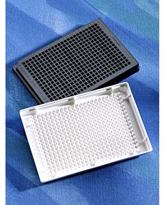 Corning 384-Well Solid Black or White Polystyrene Microplates, Bottom: