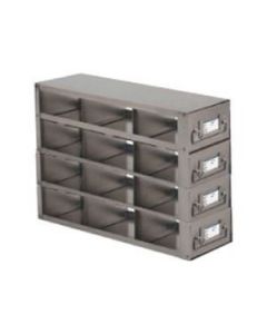 So Low Environmental Freezer Rack, 9-716 H X 5-12 W X 16-12 In. D, Stainless Steel, Drawer Type, 12 Shelves, 2 In. Box