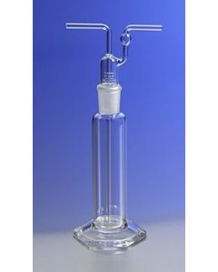 Corning 1760-125 Reusable Gas Washing Bottle, 125 Ml Volume, Stopper Lid, Borosilicate Glass, Reusable