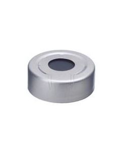 Restek Aluminum Seal W/Septa 20mm Press Rel.Silvr W/Ptfe Gray Butyl; RES-21765
