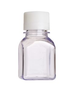 Celltreat 125mL Media Bottle, Square, PETG, Individually Wrapped, Sterile, 24/C