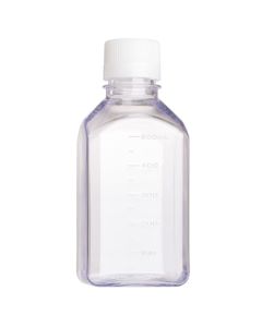 Celltreat 500mL Media Bottle, Square, PETG, Individually Wrapped, Sterile, 24/C