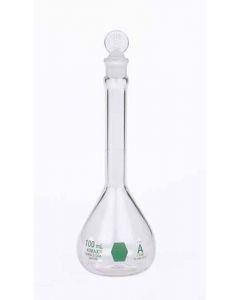 DWK KIMBLE® KIMAX® Colorware Volumetric Flask, Class A, Green, 1000 mL