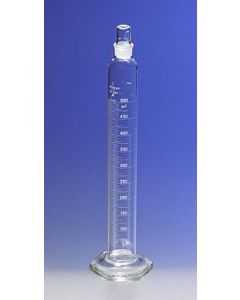 Corning Pyrex 10ml Single Metric Scale Cylinders, Serialized/Certified Class A, Standard Taper Stopper,