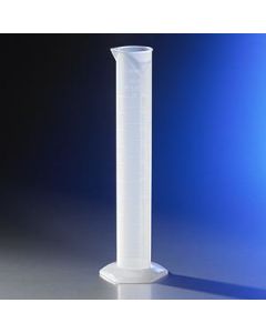 Corning Single Metric Scale, 10ml Reusable Plastic Graduated Cylinder, Polypropylene, Tc With Funnel